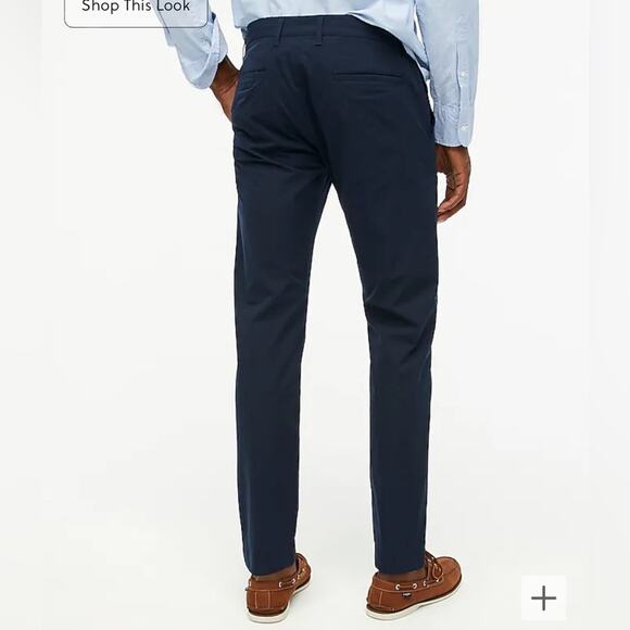 J. Crew NWT Men's Slim-Fit Tech Pants with Stretch Navy Blue Size 32 x 32 - Picture 2 of 14